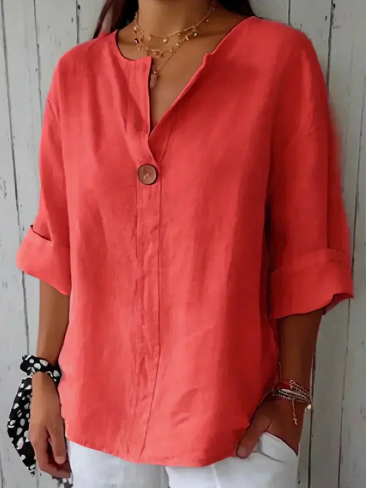 ZAMMA | Relaxed V-Neck Top