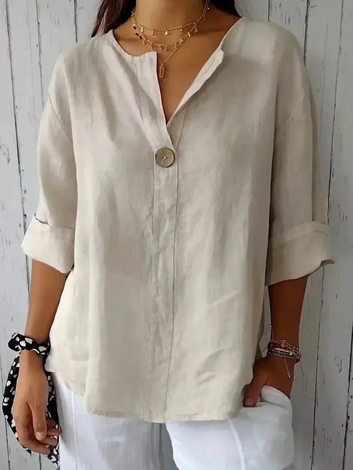 ZAMMA | Relaxed V-Neck Top