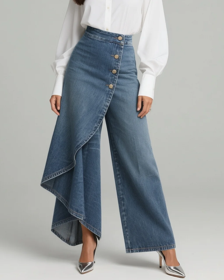 Beata | Slim Fit Dżinsy Wrap
