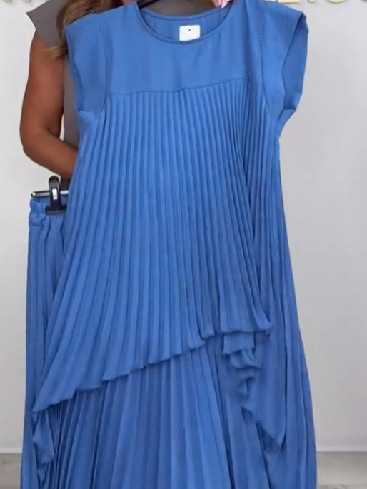 Nelia | Casual & elegancki zestaw z topem midi i spodniami