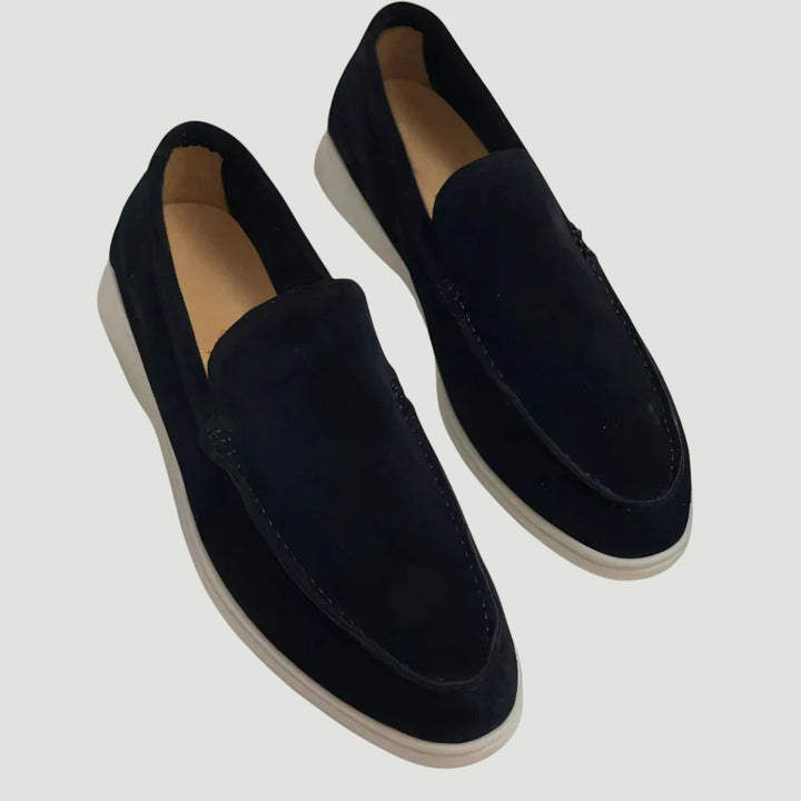 Alphonse | Eleganckie mokasyny z zamszu
