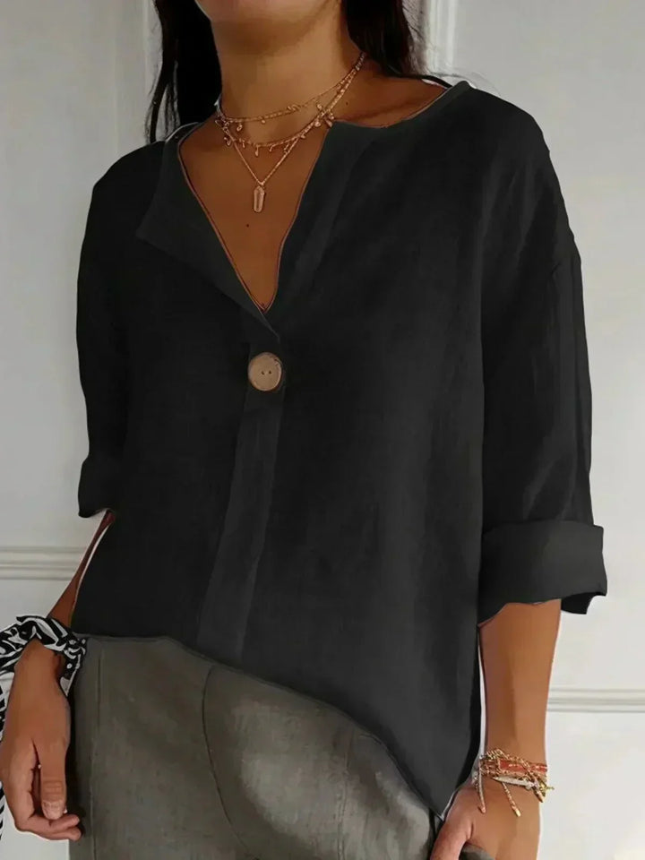 ZAMMA | Relaxed V-Neck Top