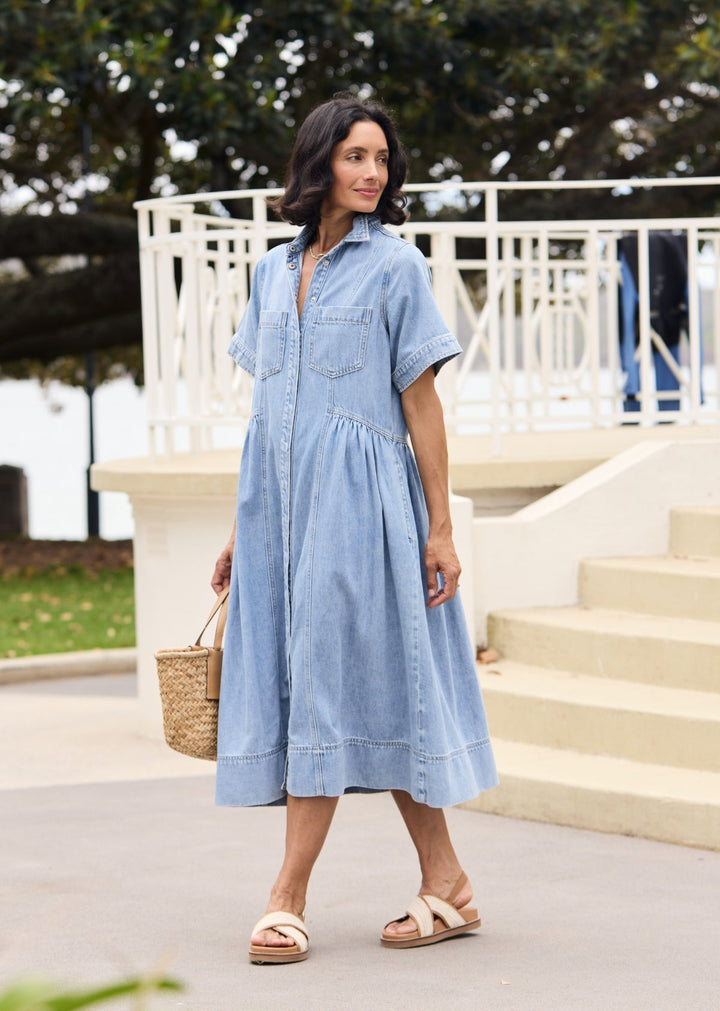 MONTANA DENIM SHIRTDRESS - Morbido Vestito Camicia
