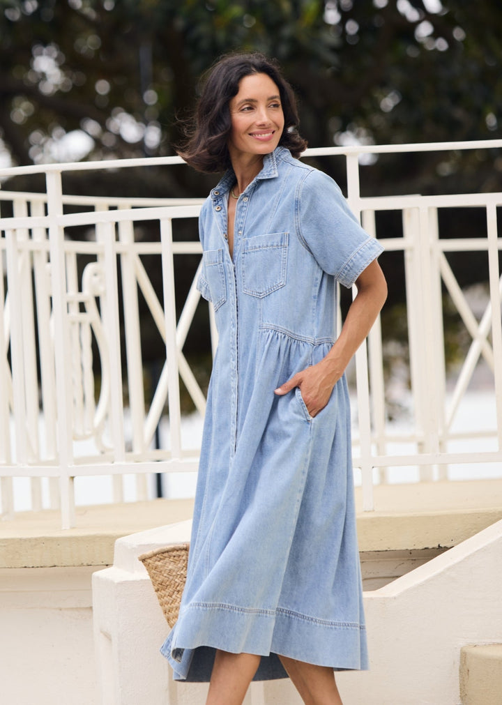 MONTANA DENIM SHIRTDRESS - Morbido Vestito Camicia