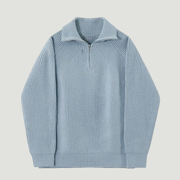 Martin | Pull Azure à quart de zip