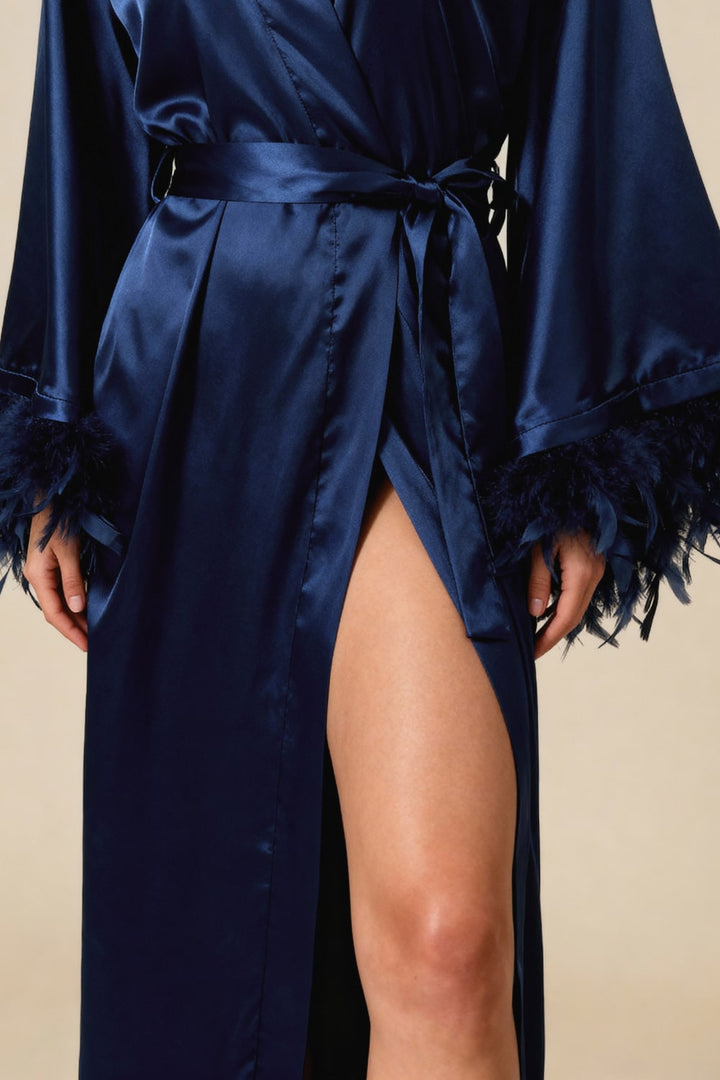 Celiana Satin Long Kimono