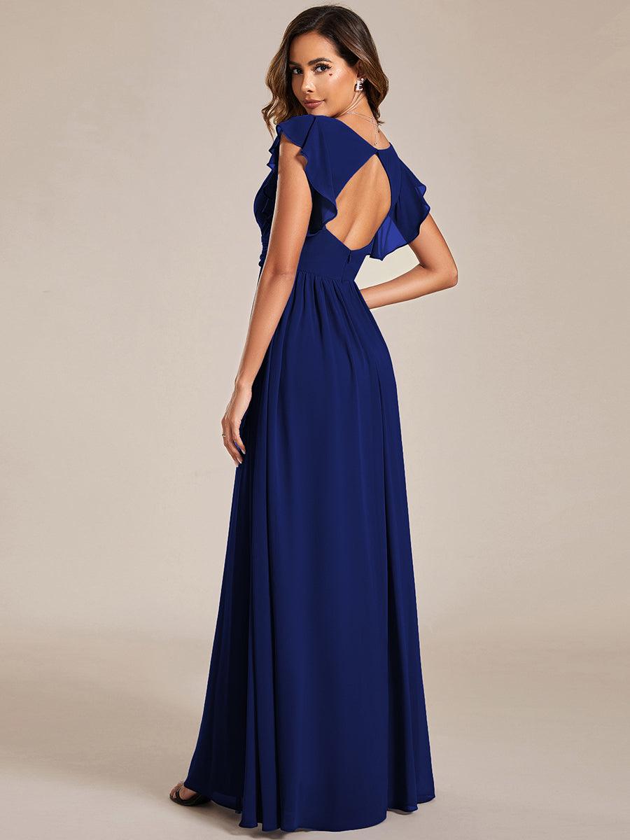 LILYANA | Abito chiffon elegante con volant