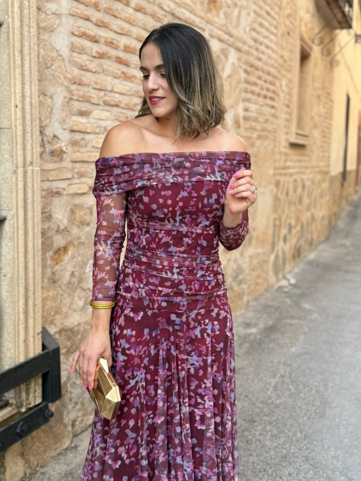 Abito in Tulle Stampato | Vera