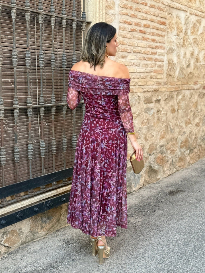 Abito in Tulle Stampato | Vera