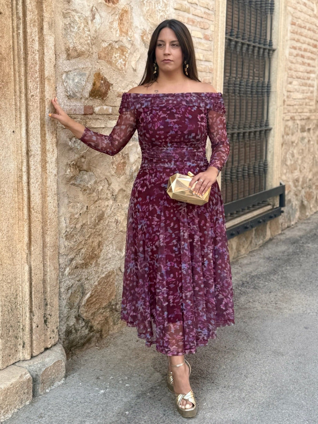 Abito in Tulle Stampato | Vera