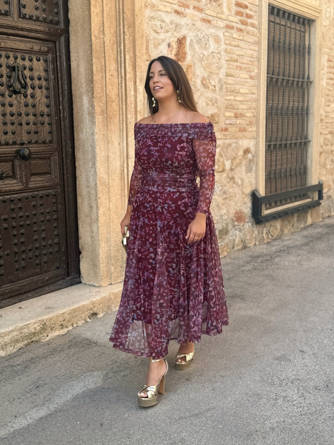 Abito in Tulle Stampato | Vera