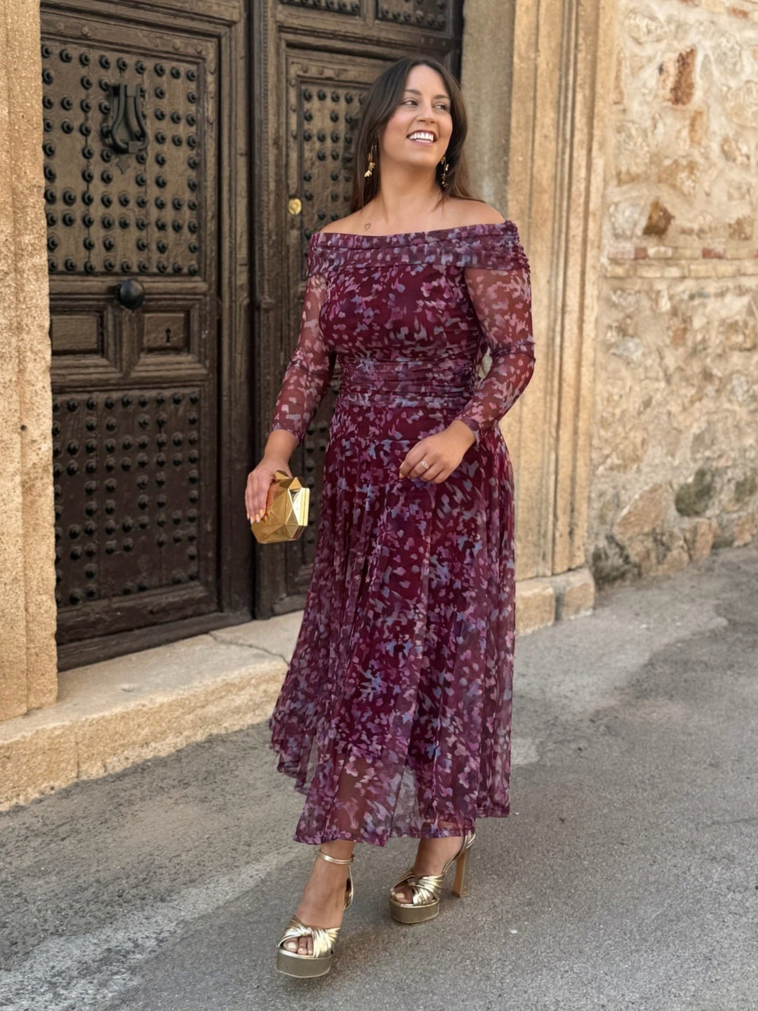 Abito in Tulle Stampato | Vera