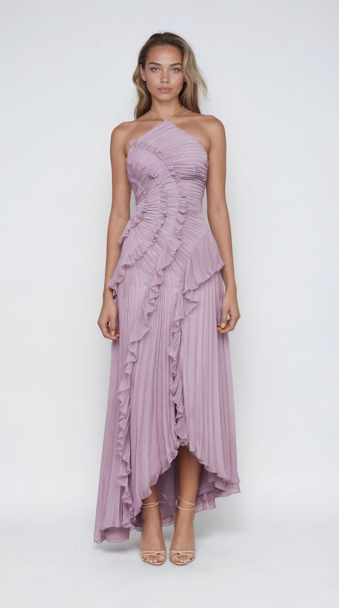 ISADORA IL VESTITO VOLANT EDIZIONE LIMITATA - Elegante Vestito Lungo Asimmetrico