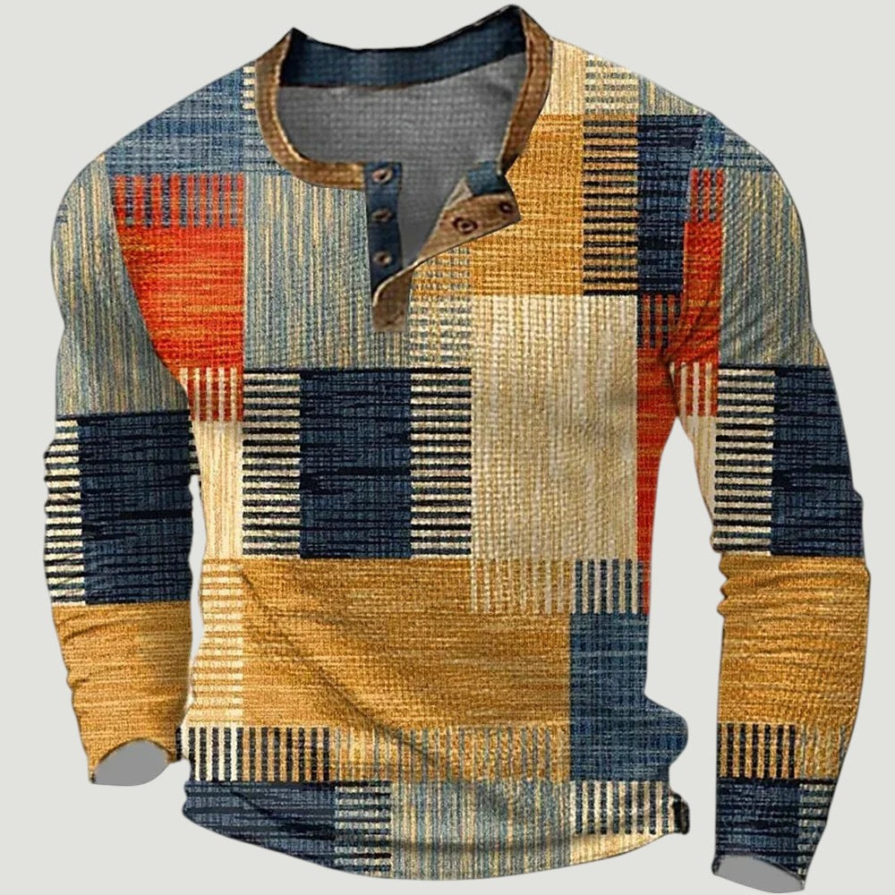 Tymon | Kolorowy Sweter Męski