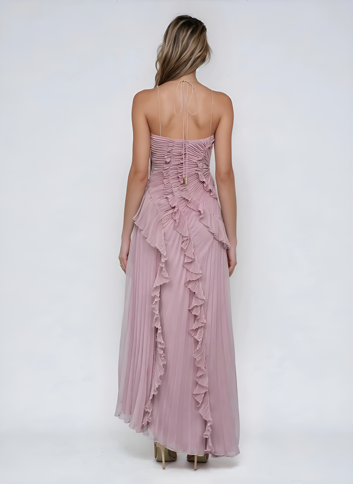 ISADORA IL VESTITO VOLANT EDIZIONE LIMITATA - Elegante Vestito Lungo Asimmetrico