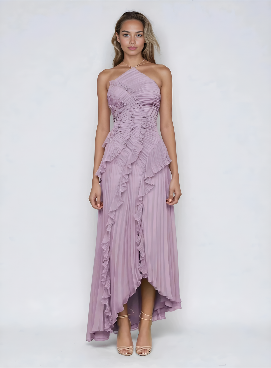ISADORA IL VESTITO VOLANT EDIZIONE LIMITATA - Elegante Vestito Lungo Asimmetrico