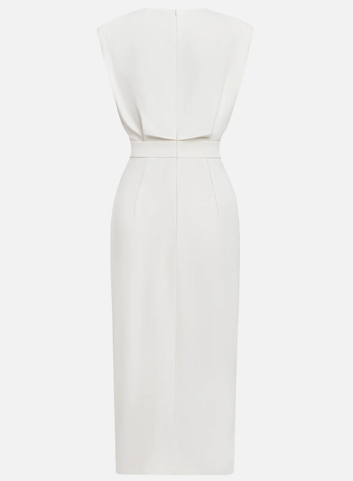 Sophie - Elegante Abito midi aderente con bottoni dorati