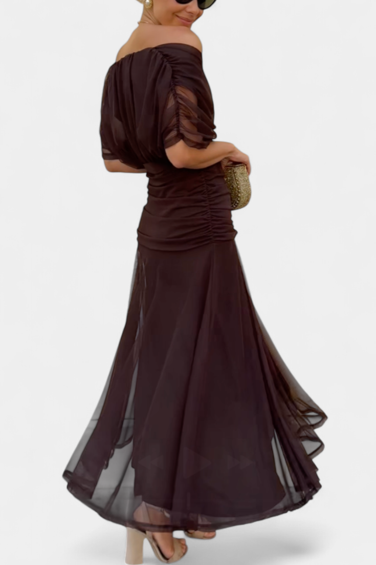 Jinky – V-Neck Floral Maxi Dress