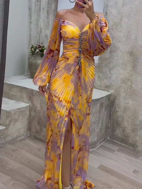 Maria - Elegante Abito Chic con Scollatura a V