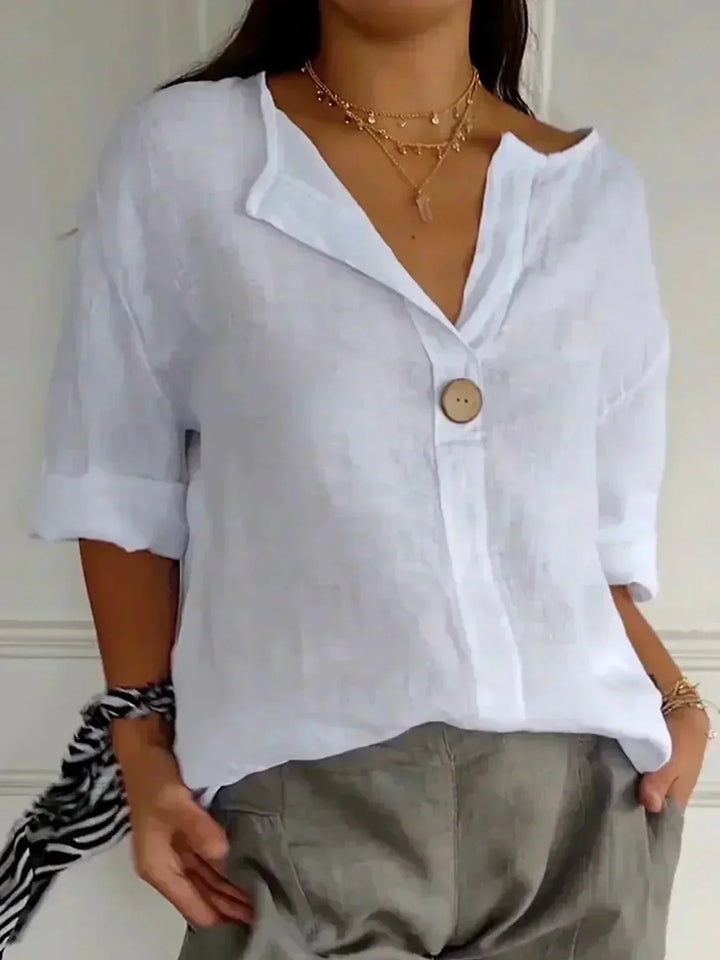 ZAMMA | Relaxed V-Neck Top