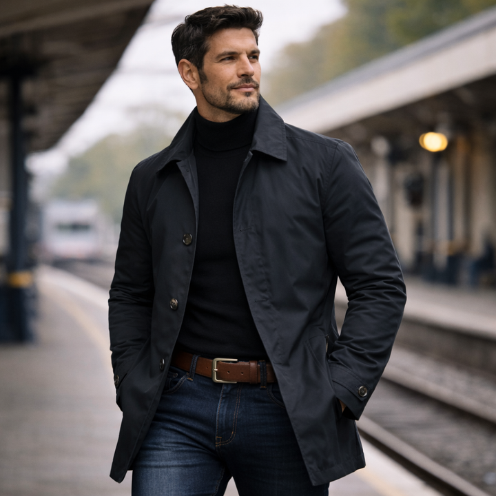 Adrian | Stylowy płaszcz męski