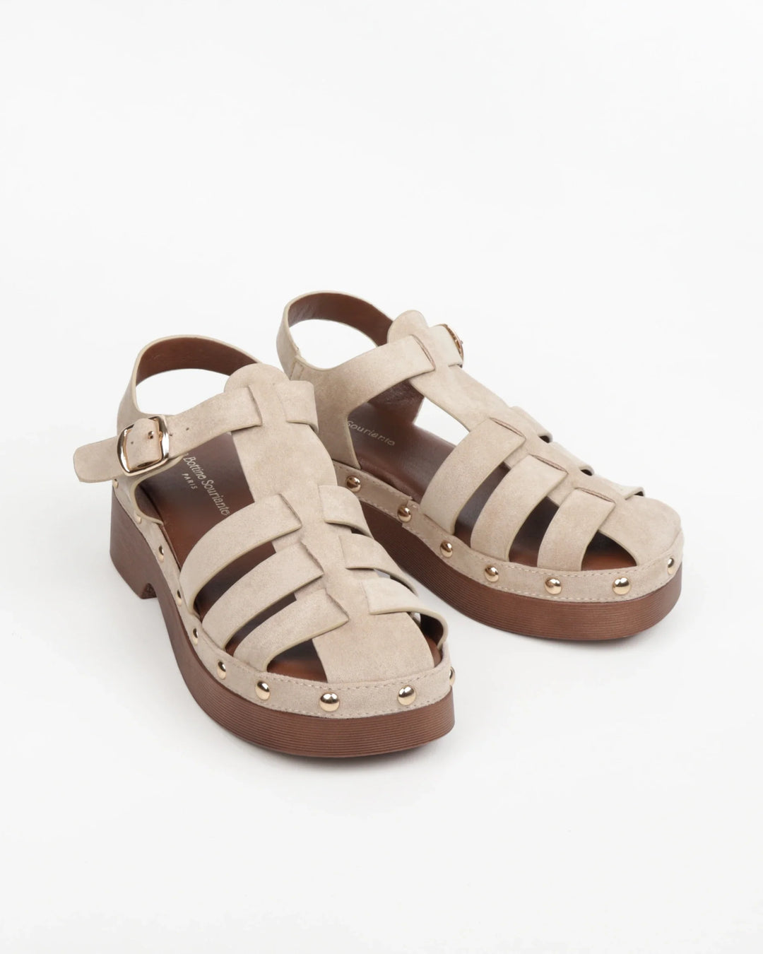 Sandali in Faux Suede con Borchie - Comfortevoli Sandali
