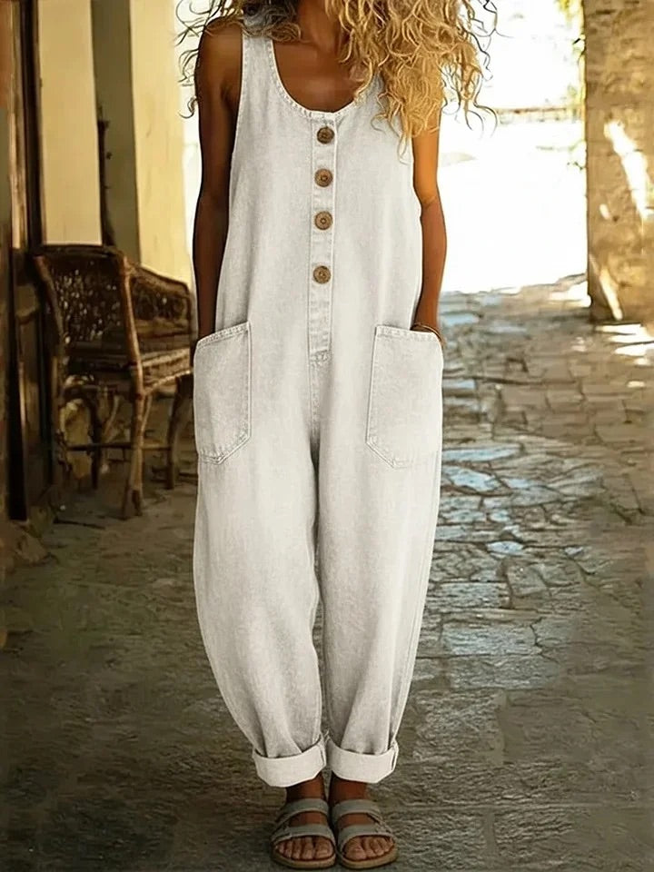 Ruth™ | Ogrodniczki z denimu bawełnianego w stylu vintage