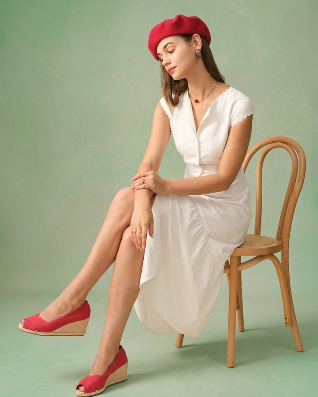 Abito Midi con Scollo