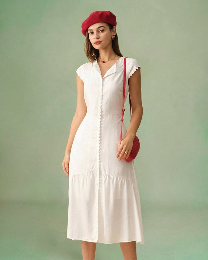 Abito Midi con Scollo