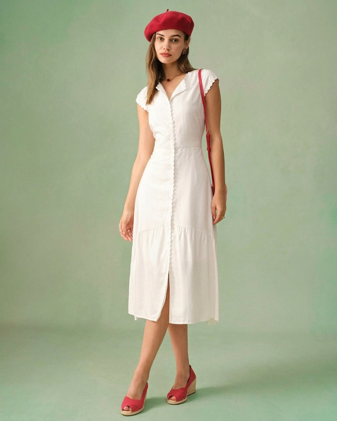 Abito Midi con Scollo