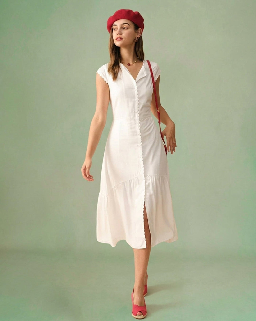 Abito Midi con Scollo